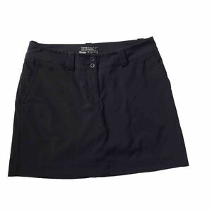 Nike Women 8 Modern Rise Tech Golf Skirt Skort Athletic Black Dri-Fit Tour Perf